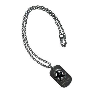 Dolce & Gabbana star dog tag necklace